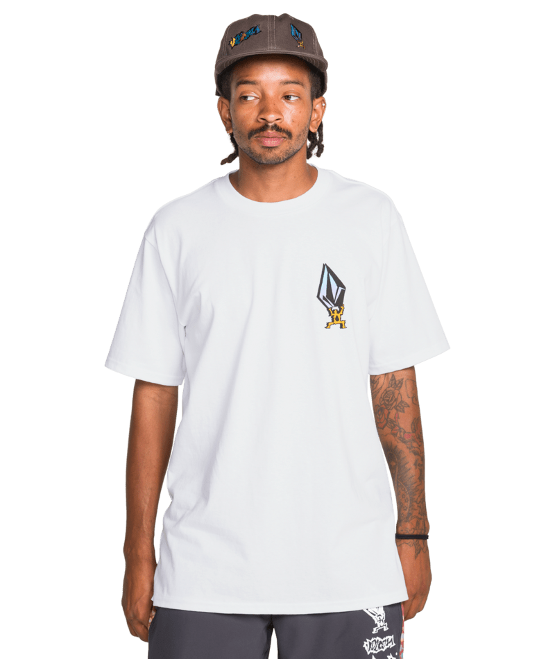 Volcom - T-Shirt - Star Shields - White