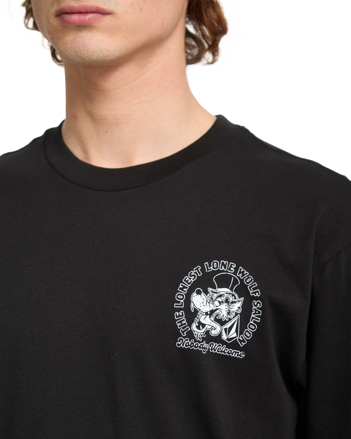 Volcom - T-Shirt - Solo Wolf - Black