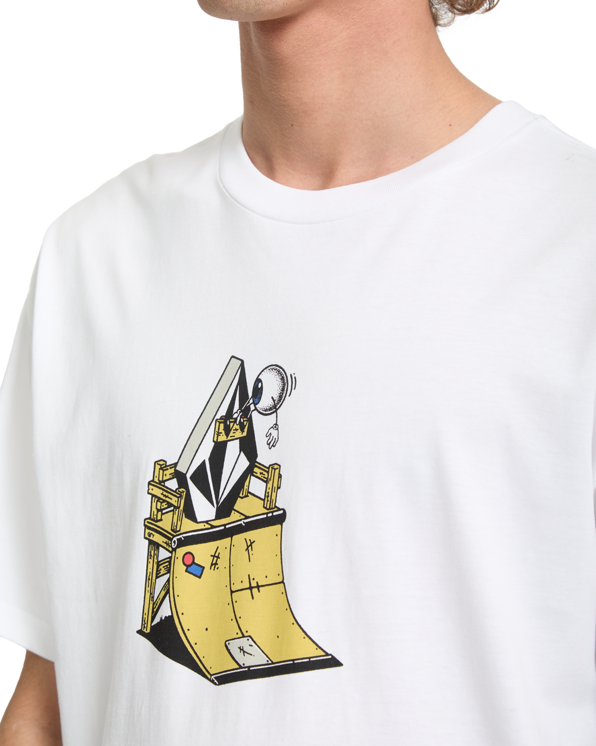 Volcom - T-Shirt - Daniel Shepard - Walleye - White