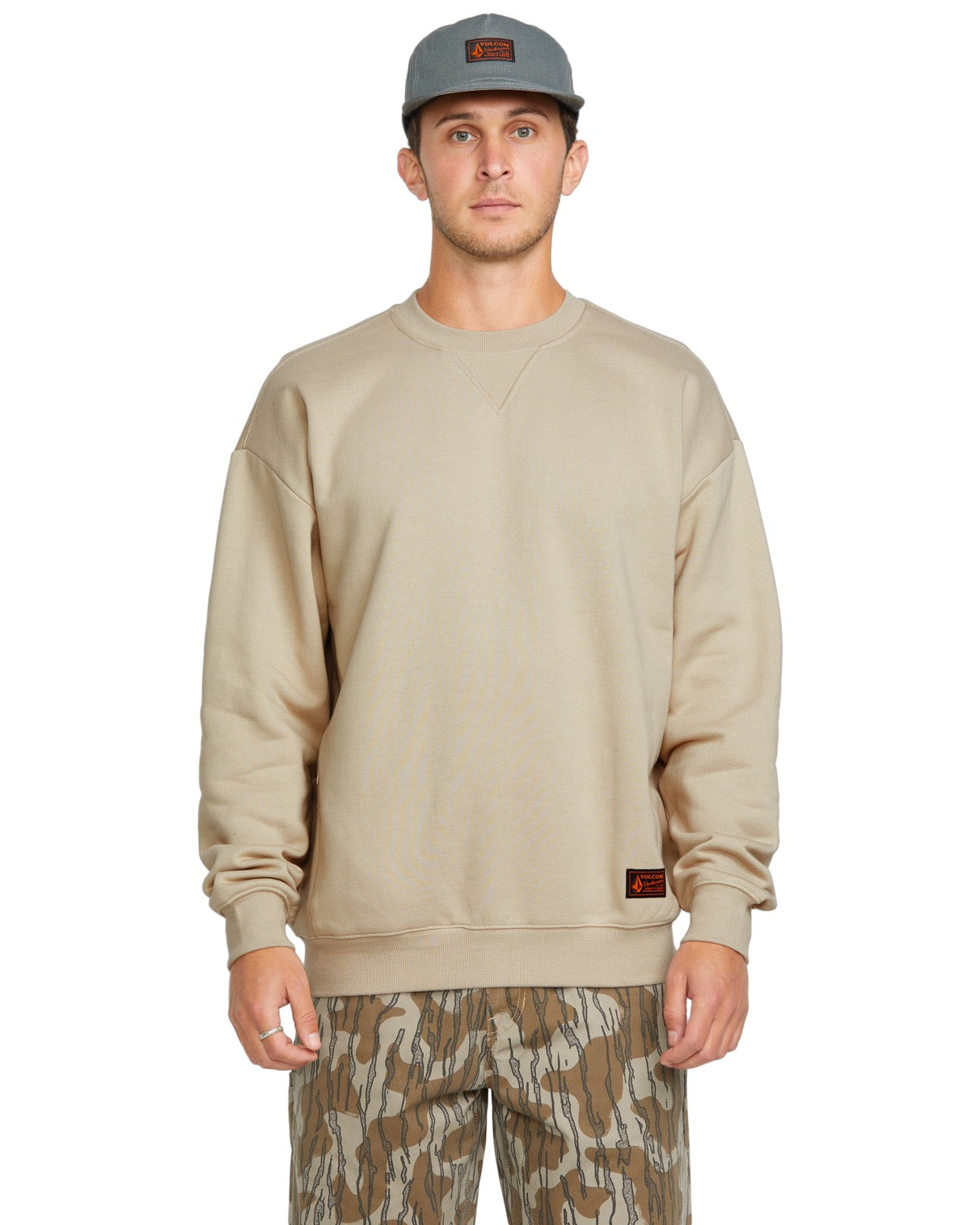 Volcom - Sweatshirt - Operators Crew - Light Khaki