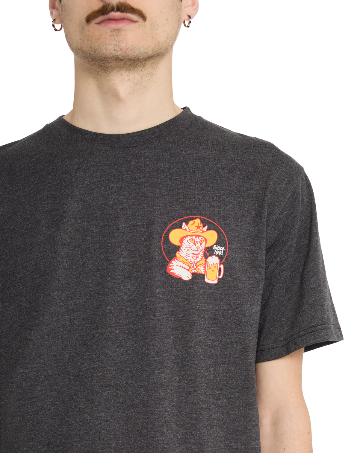 Volcom - T-Shirt - Meowdy - Heather Black