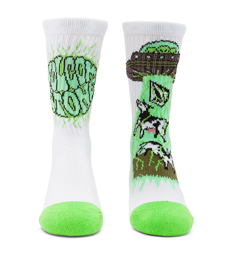 Volcom - Socks - Udder Space Sock - White - Childrens Size 2-4