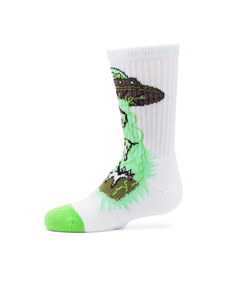 Volcom - Socks - Udder Space Sock - White - Childrens Size 2-4