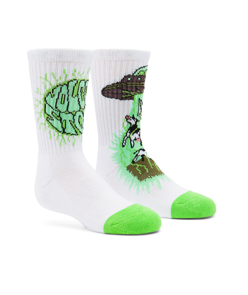 Volcom - Socks - Udder Space Sock - White - Childrens Size 2-4