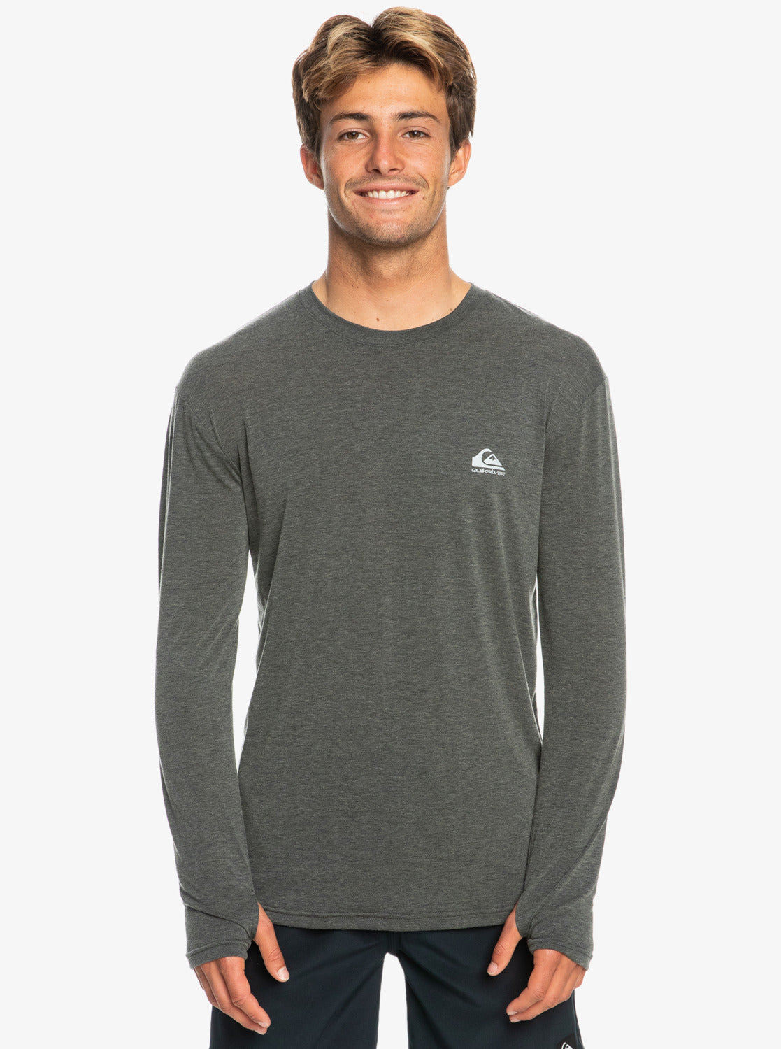 Quiksilver - T-Shirt - Coastal Run LS - Black Heather