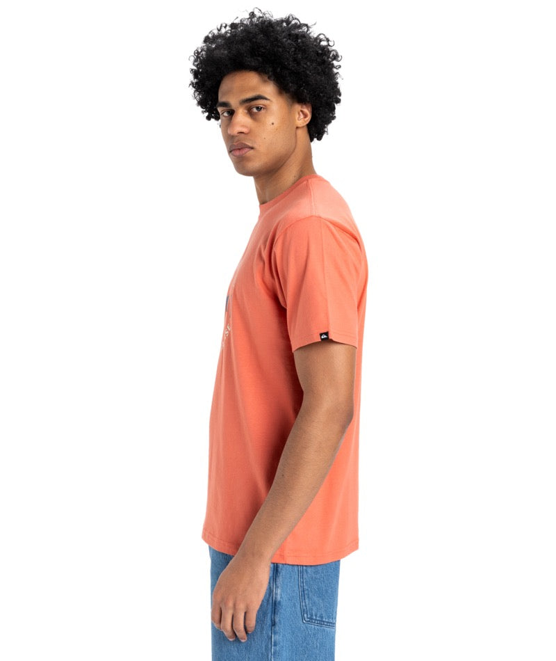 Quiksilver - T-Shirt - Circle Logo SS - Spiced Coral