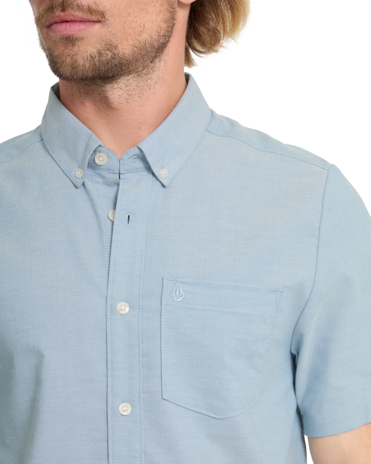 Volcom - Shirt - Everett Oxford - Wrecked Indigo