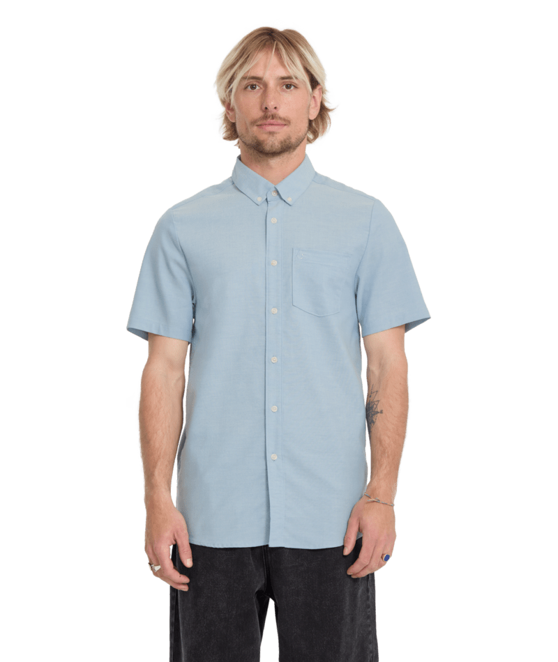 Volcom - Shirt - Everett Oxford - Wrecked Indigo