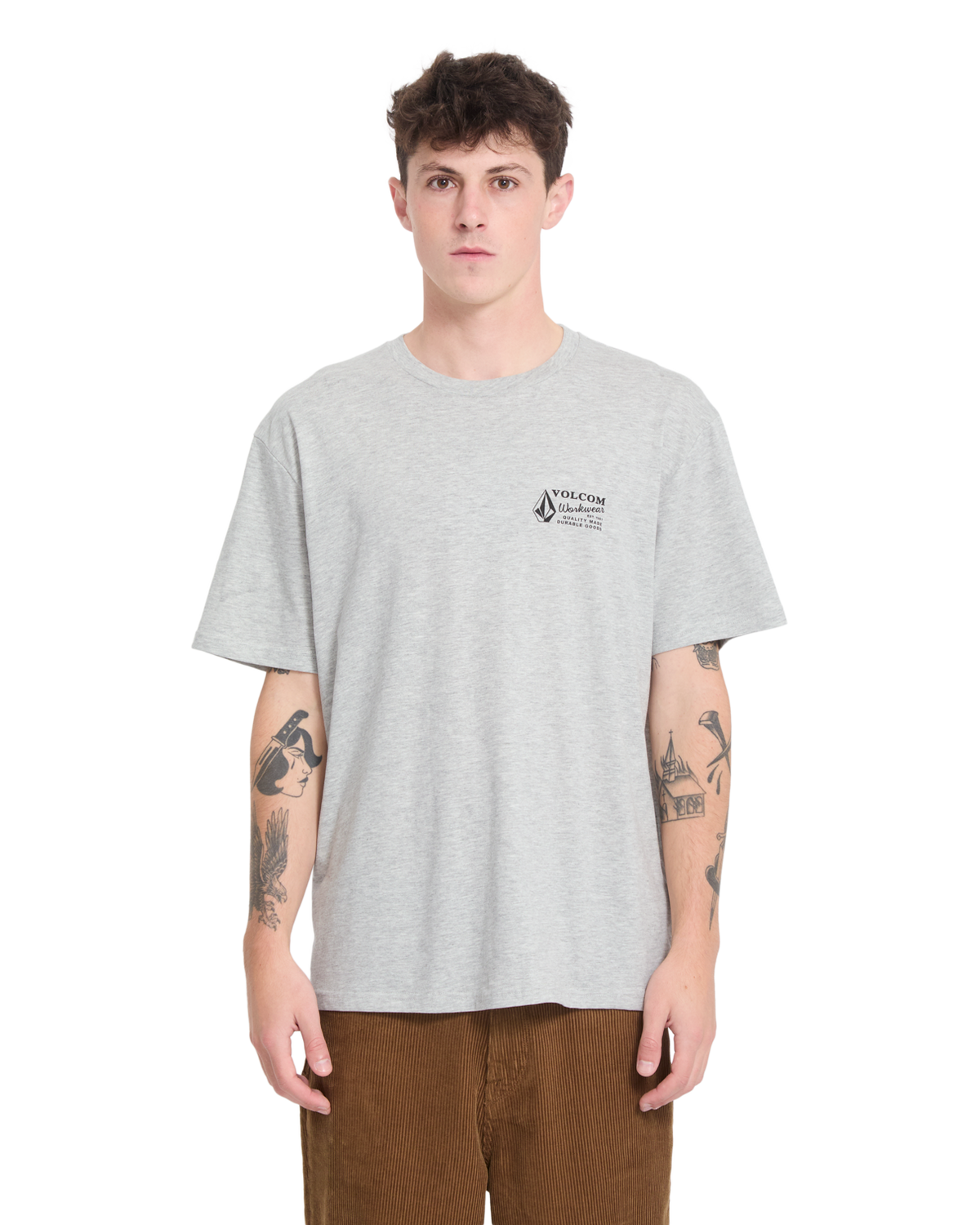 Volcom - T-Shirt - Workwear - Heather Grey