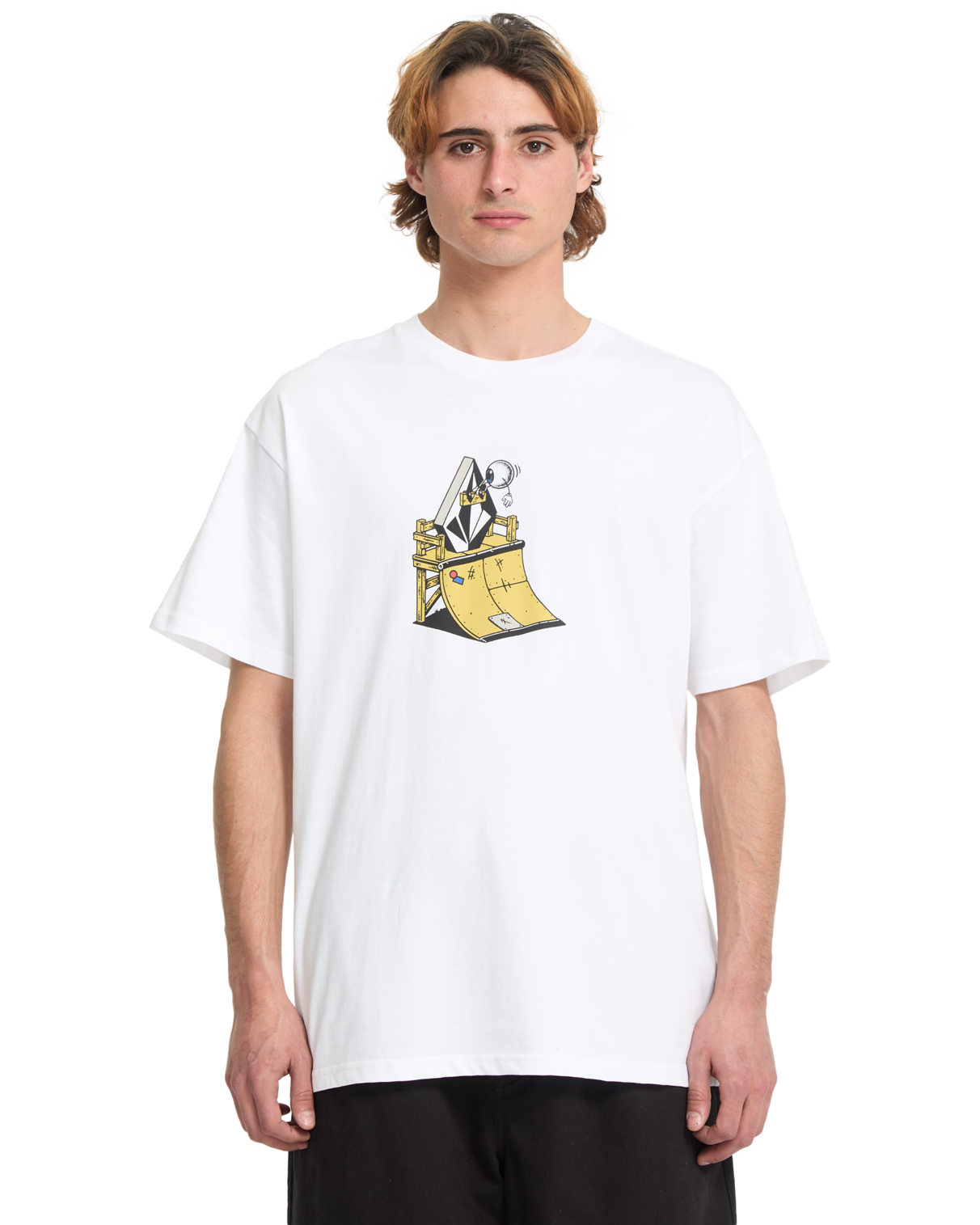 Volcom - T-Shirt - Daniel Shepard - Walleye - White