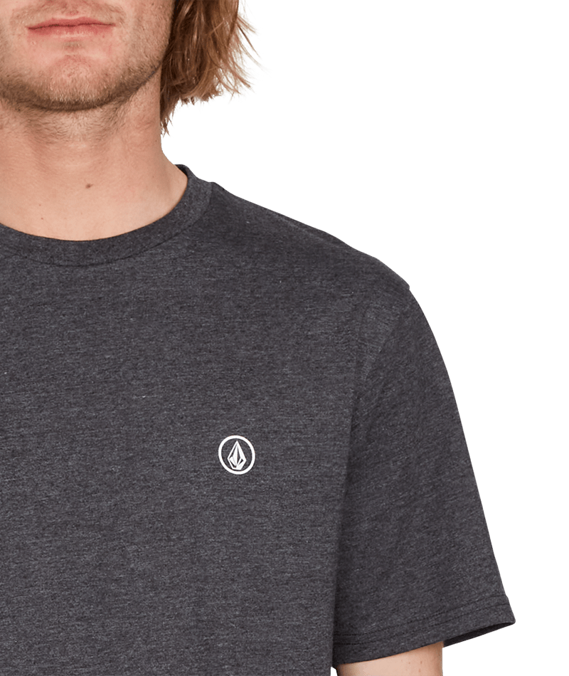 Volcom - T-Shirt - Circle Blanks - Heather Black