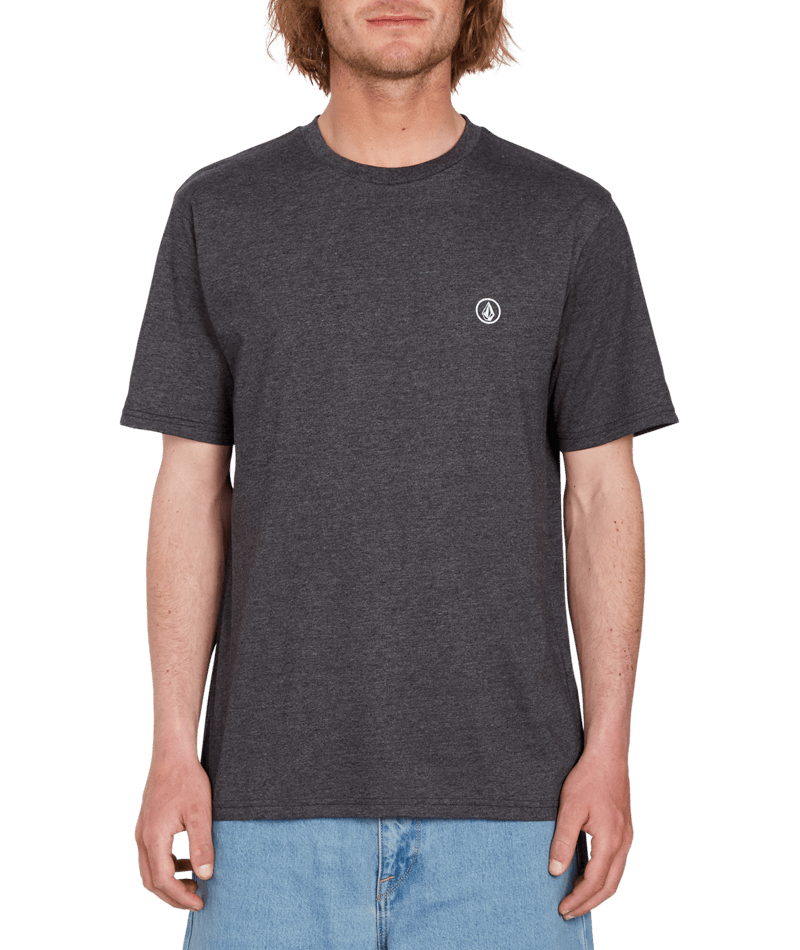 Volcom - T-Shirt - Circle Blanks - Heather Black