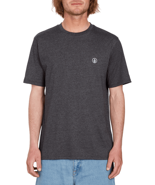 Volcom - T-Shirt - Circle Blanks - Heather Black