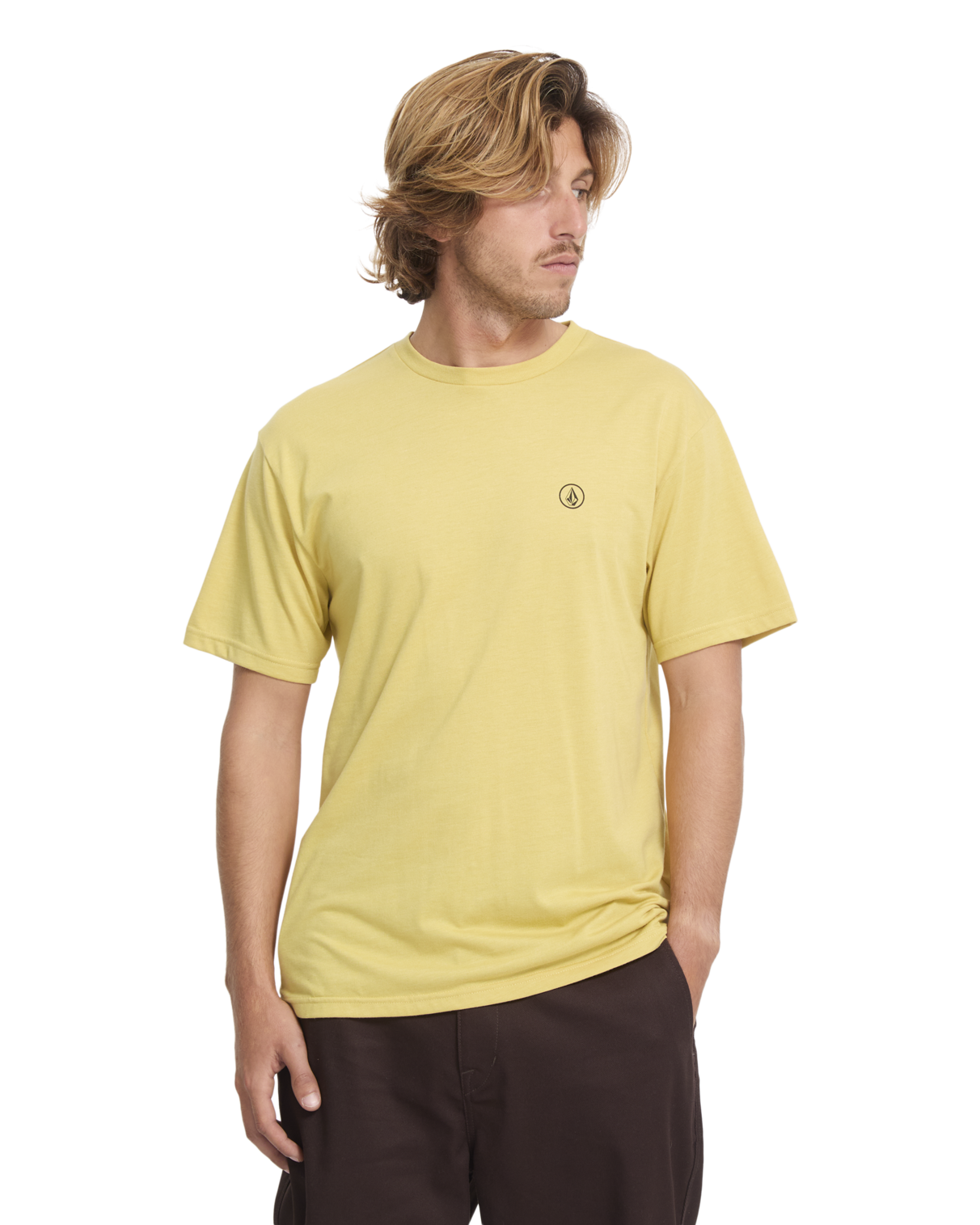 Volcom - T-Shirt - Circle Blanks - Mustard