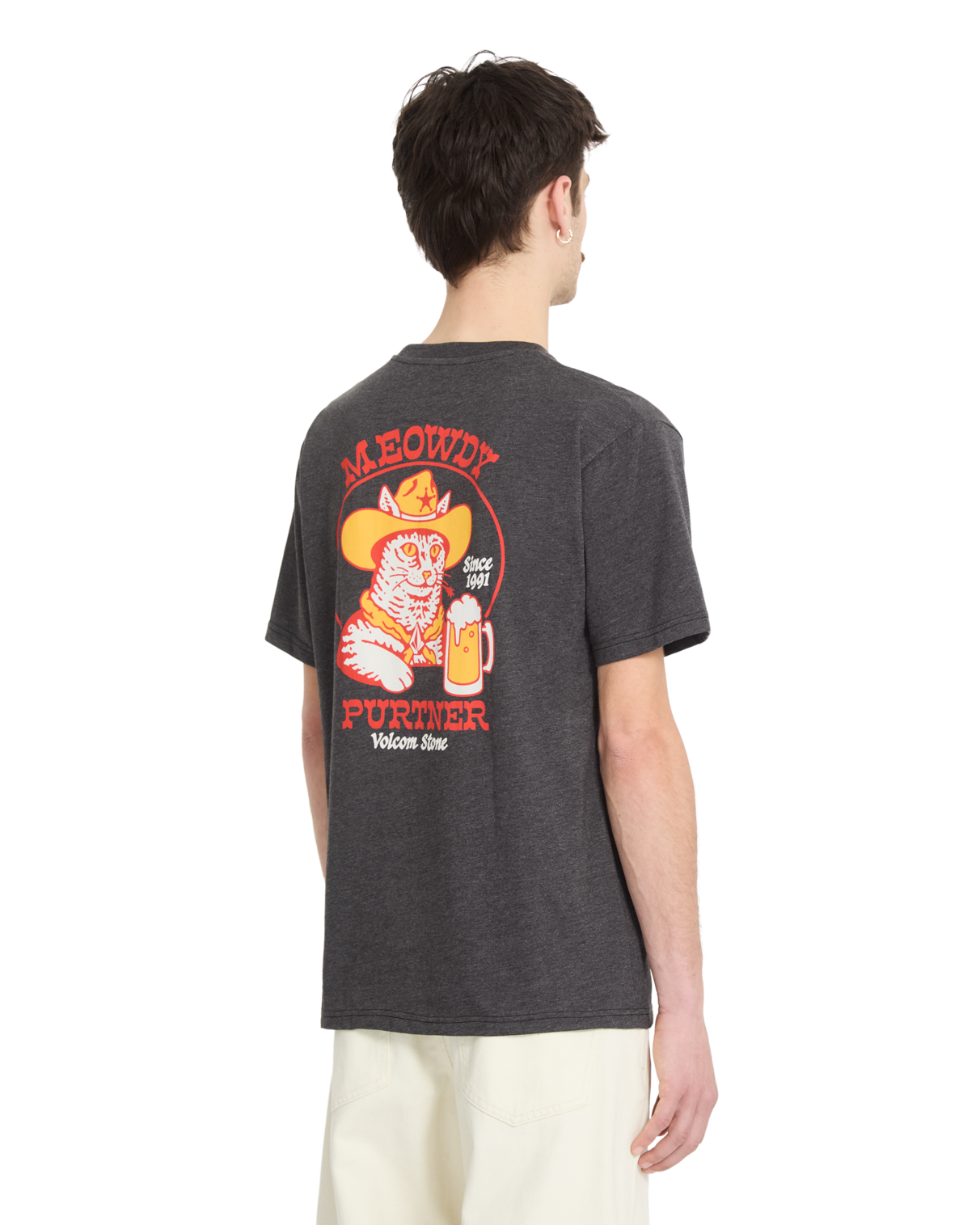 Volcom - T-Shirt - Meowdy - Heather Black