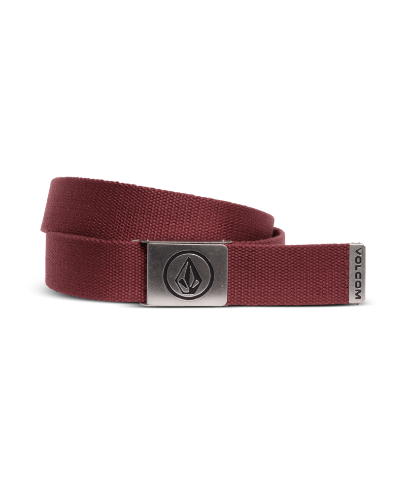 Volcom - Belt - Circle Web - Merlot