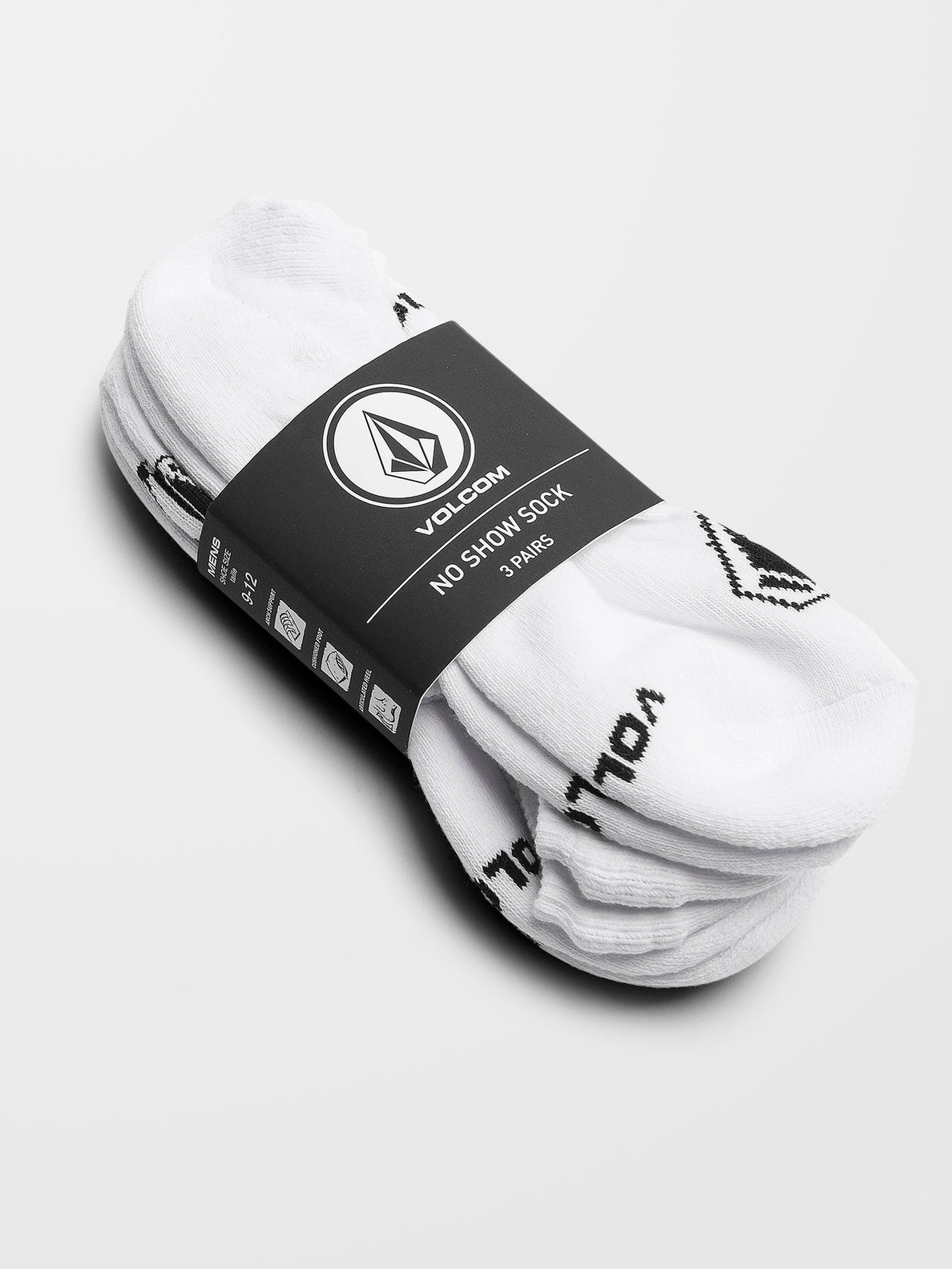 Volcom - Socks - No Show (3 Pack) - White