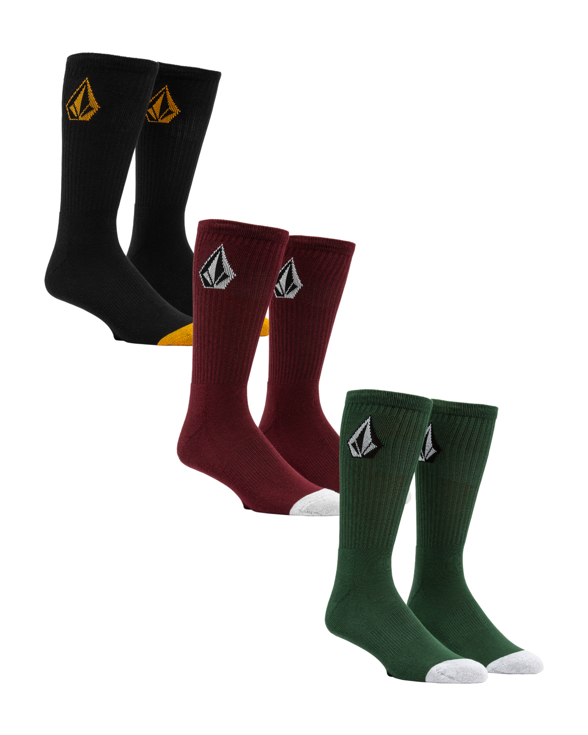 Volcom - Socks - Full Stone Mix - 3 Pack 25