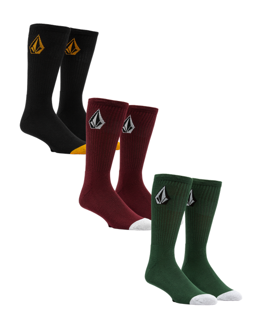 Volcom - Socks - Full Stone Mix - 3 Pack 25