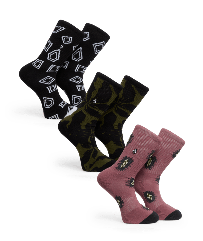 Volcom - Socks - Print Mixer 1 - 3 Pack