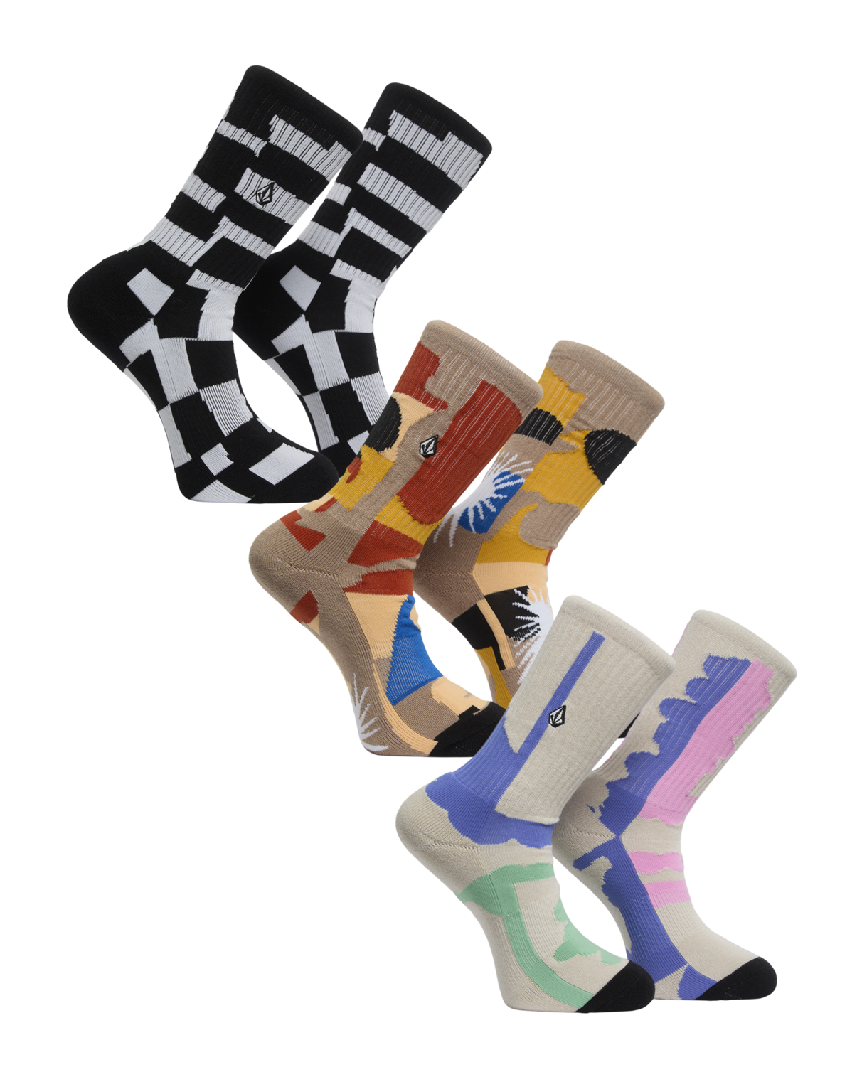 Volcom - Socks - Print Mixer 3 - 3 Pack