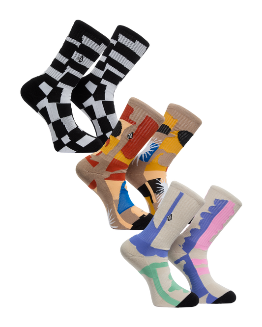 Volcom - Socks - Print Mixer 3 - 3 Pack