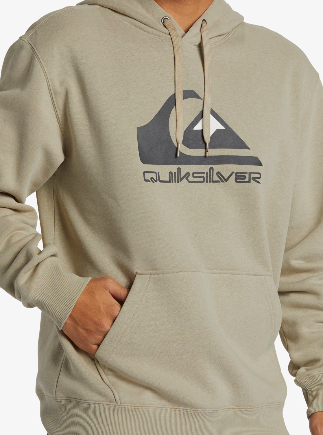 Quiksilver - Hoodie - Big Logo - Plaza Taupe