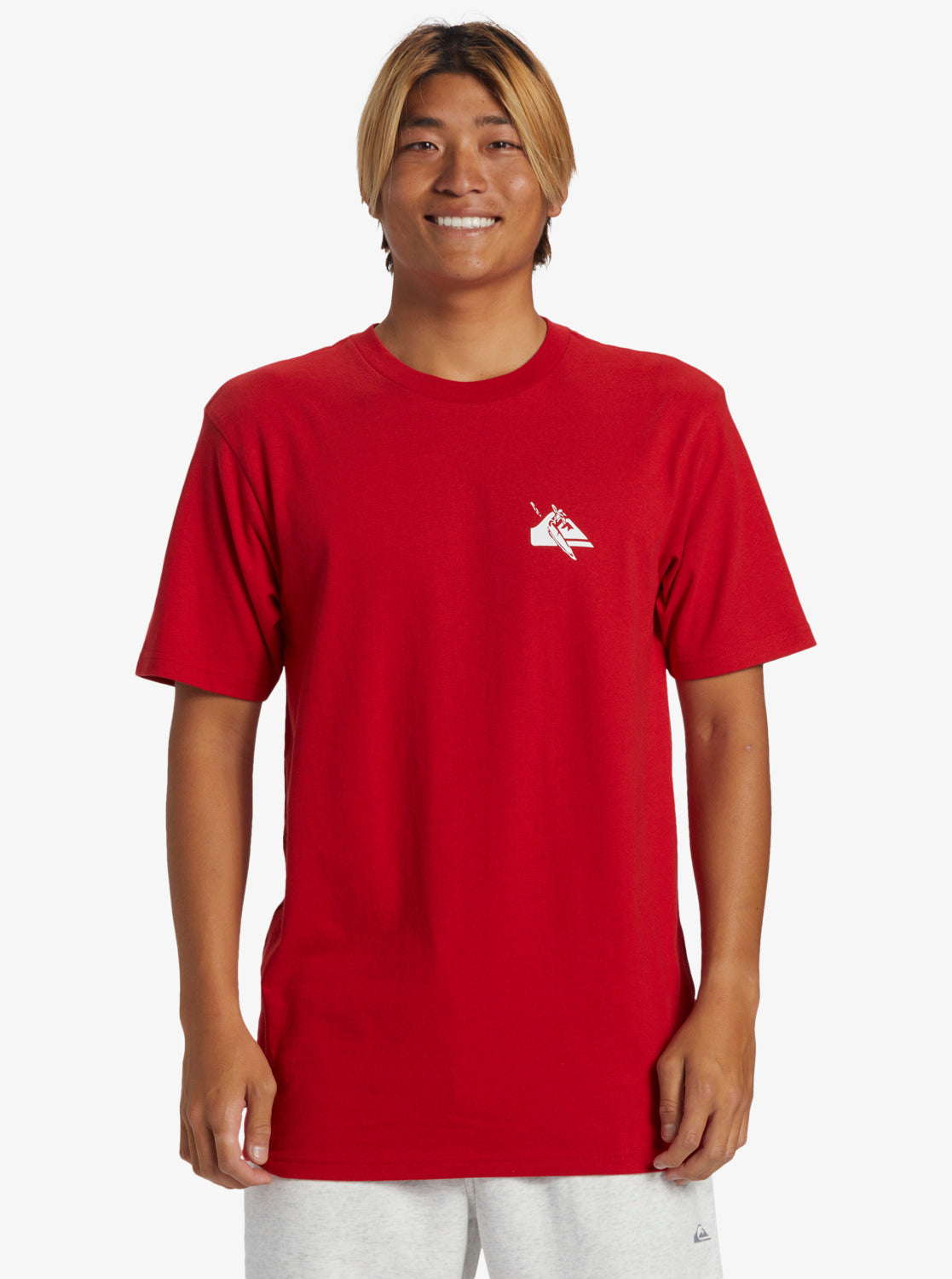 Quiksilver - T-Shirt - Petroglyph Logo DNA - Salsa Red