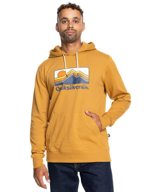 Quiksilver - Hoodie - QS Gradient Mountains - Bone Brown
