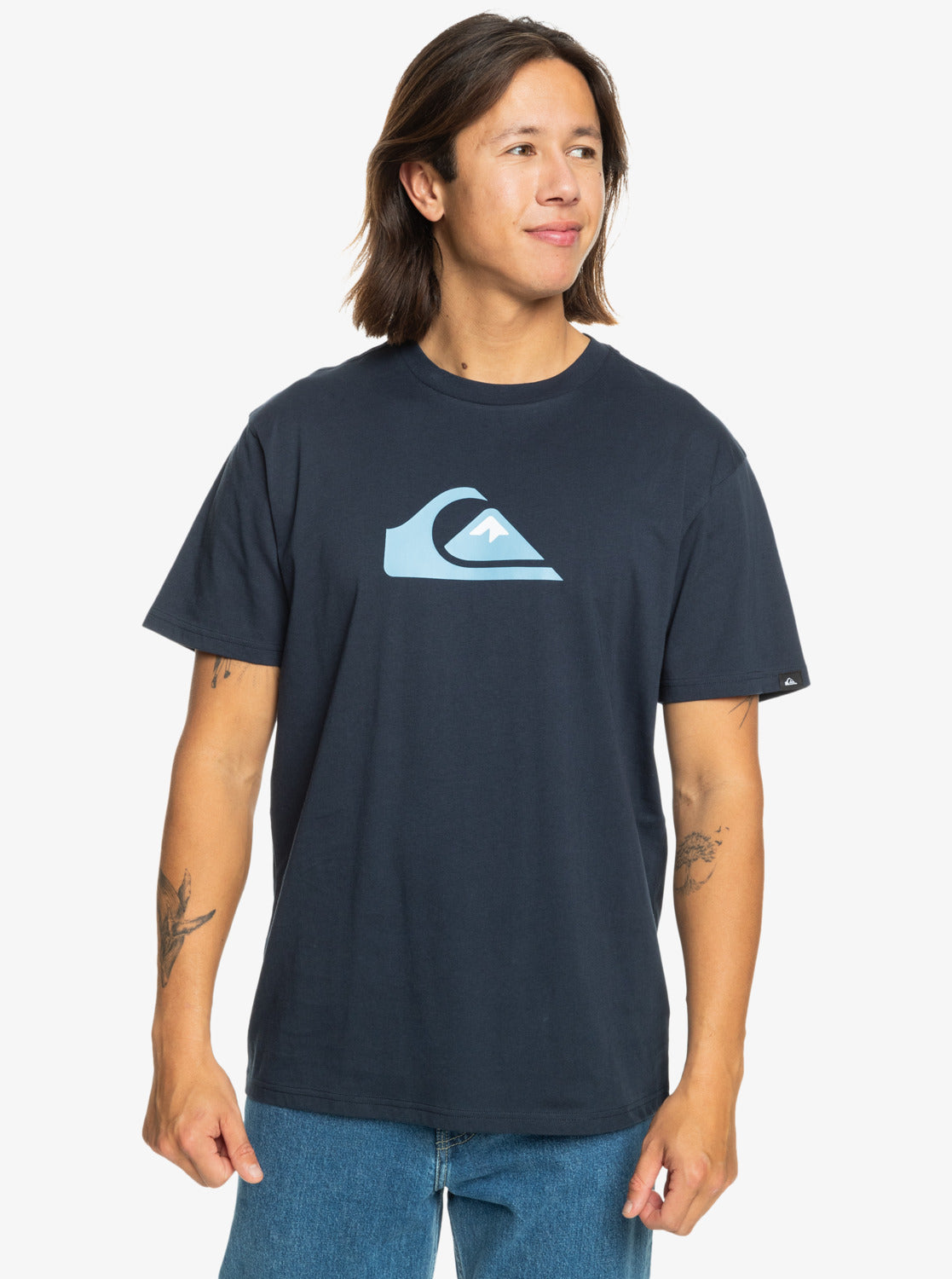 Quiksilver - T-Shirt - Comp Logo - SS - Dark Navy