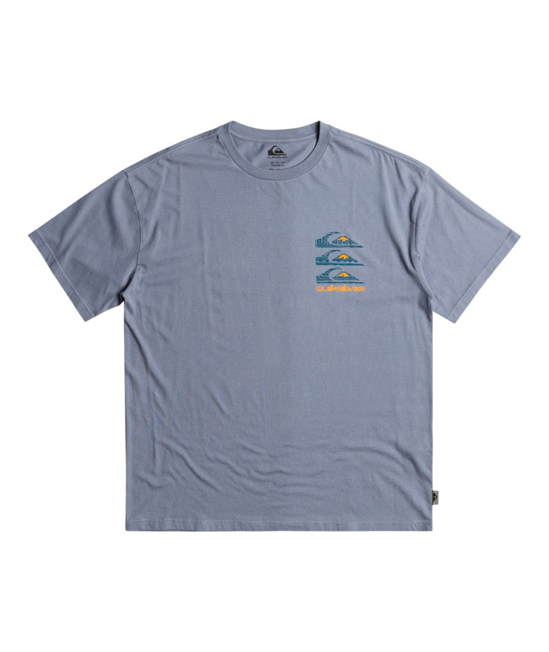 Quiksilver - T-Shirt - Vertical Logos Tee - Flint Stone