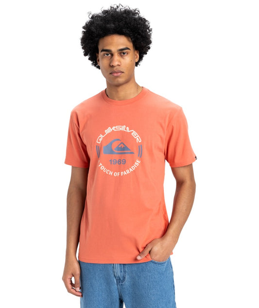 Quiksilver - T-Shirt - Circle Logo SS - Spiced Coral