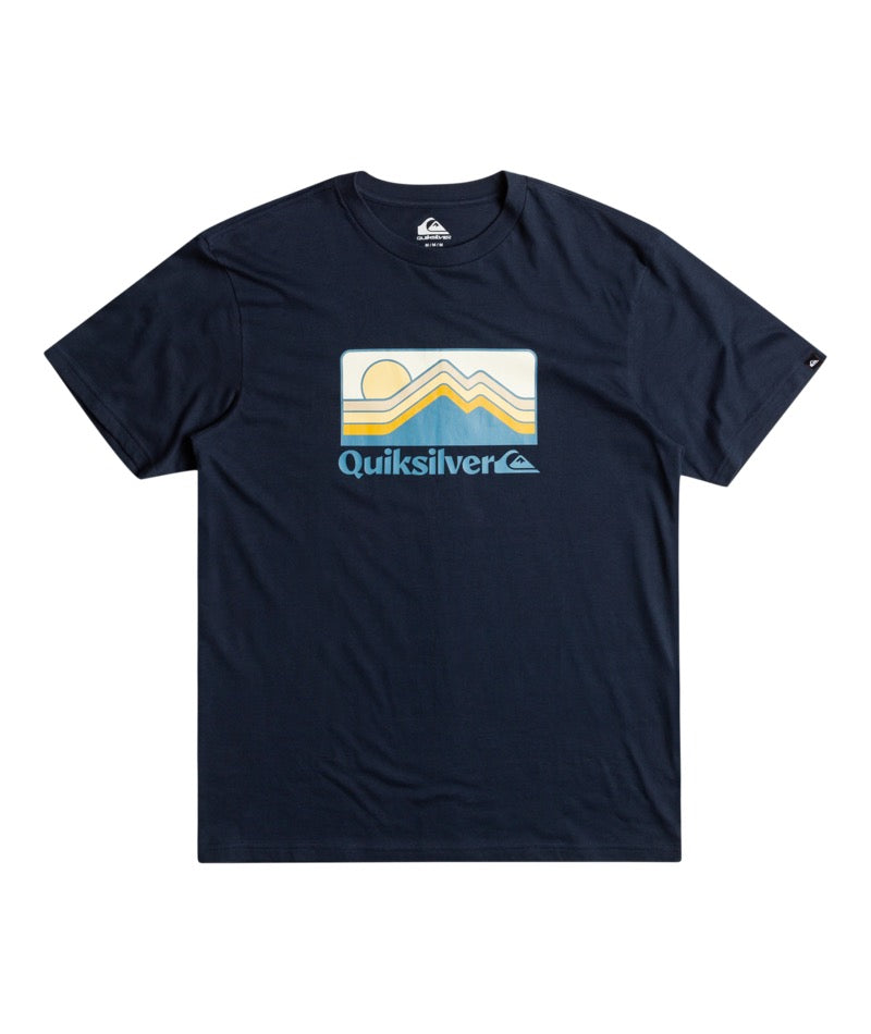 Quiksilver - T-Shirt - QS Gradient Mountains SS - Navy Blazer