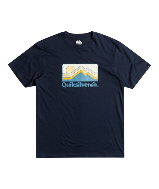 Quiksilver - T-Shirt - QS Gradient Mountains SS - Navy Blazer