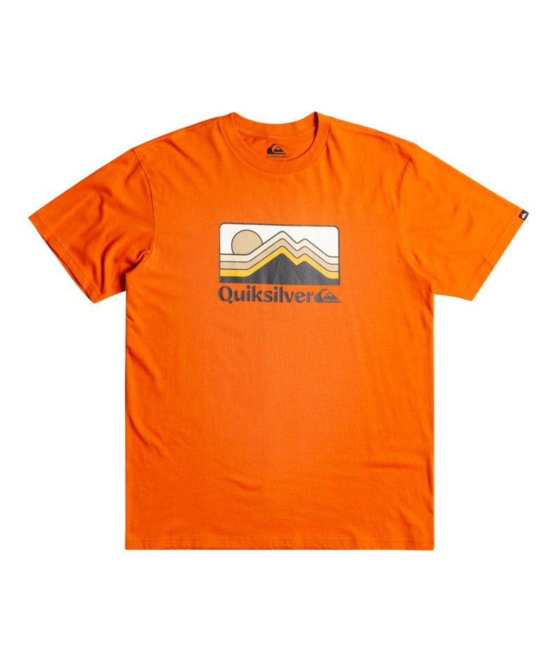 Quiksilver - T-Shirt - QS Gradient Mountains SS - Gold Flame